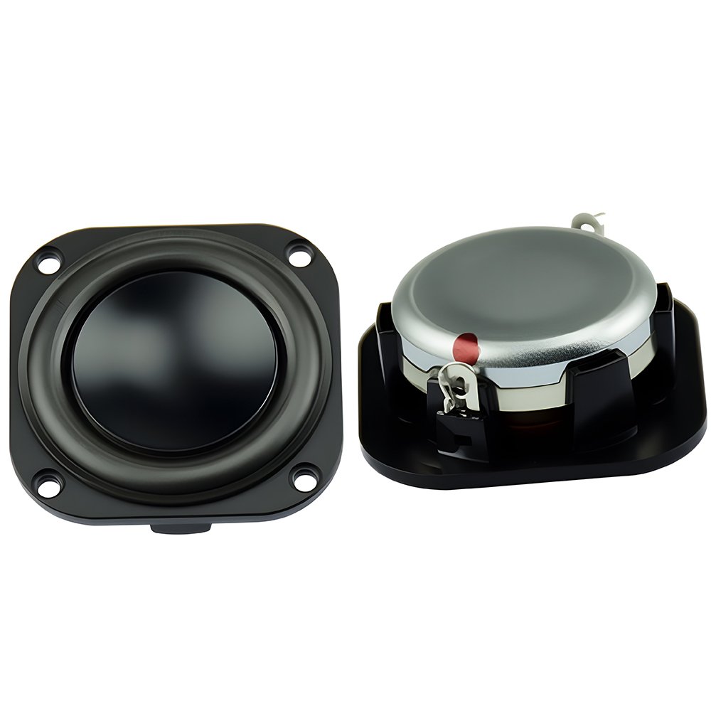 2 Altoparlanti Audio Da 4Ω 6W – 40mm (1.5”) Per Fai-da-te, Home Cinema E Multimedia, Neri